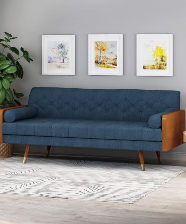 72" Sofa Couch with Wood Frame,Button-Tufted Fabric Upholstery, Design